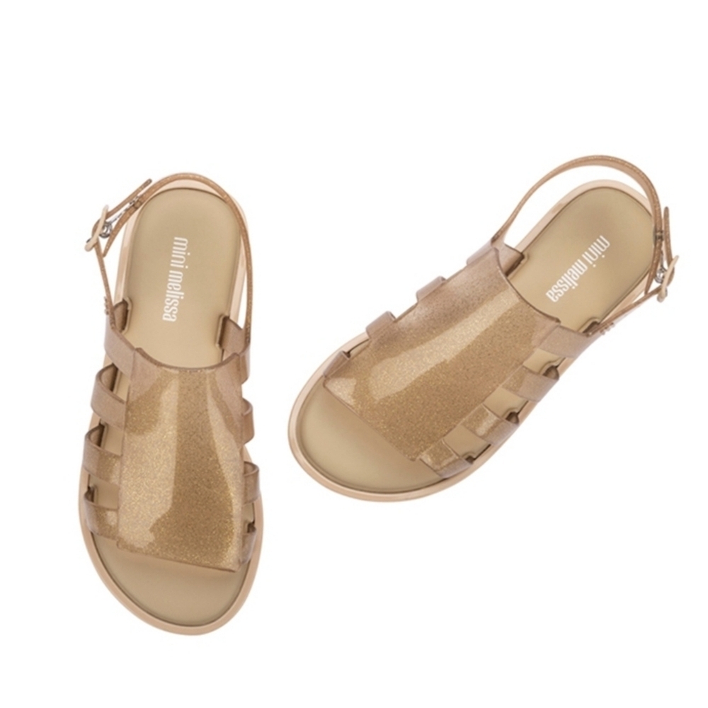 Mini Melissa Boemia Girl's Glitter Sandals